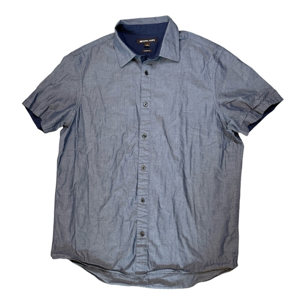Michael Kors Short Sleeve Button Doen